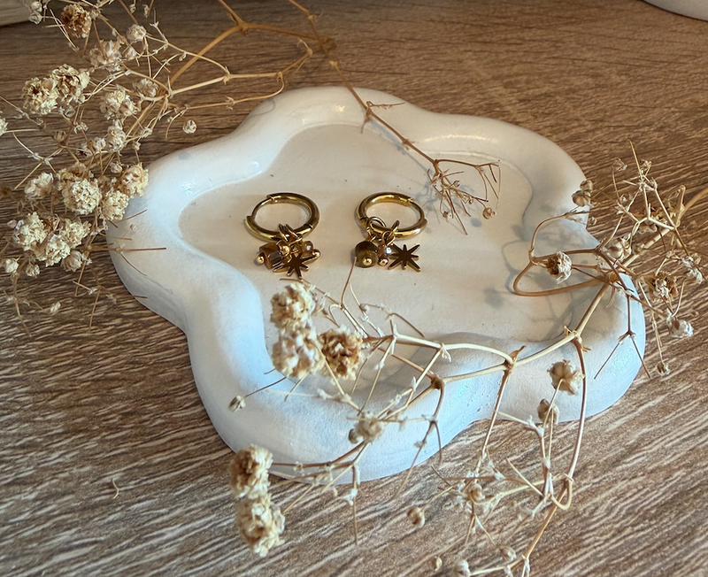Boucles d'oreilles dorées