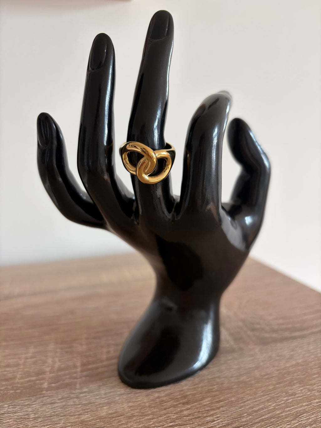 Bague Sélène - Maillon doré en acier inoxydable
