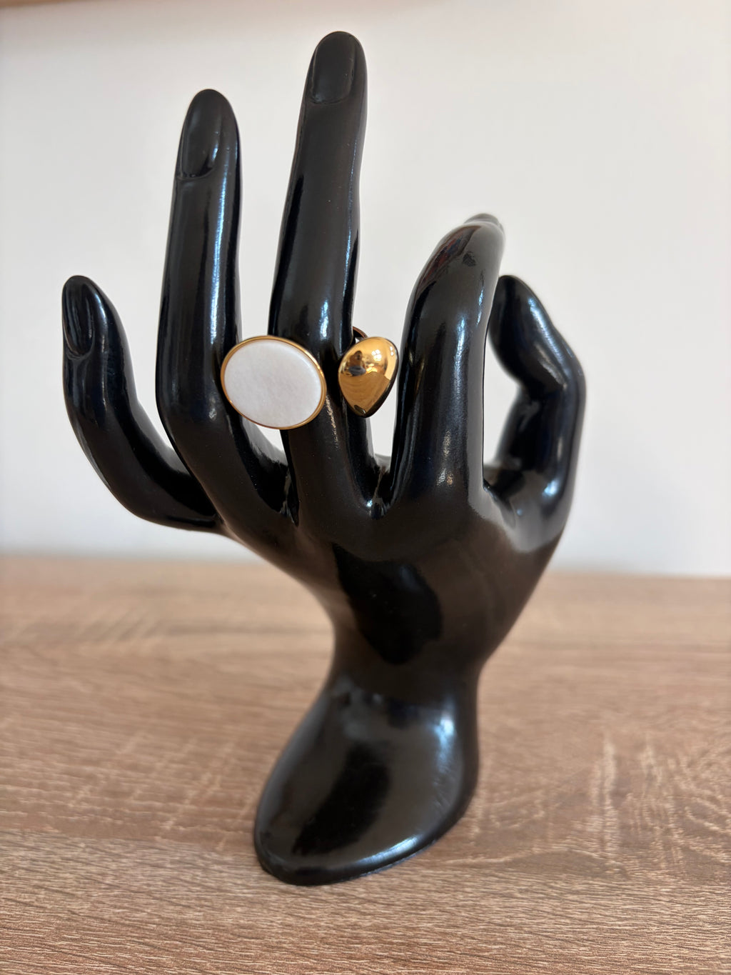 Bague Eirène - goutte & cerle ajustable