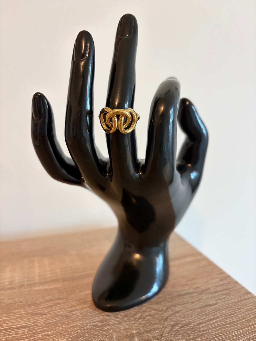 Bague Valentina - ajustable anneaux entrelacés