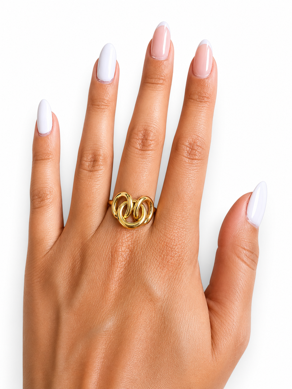 Bague Valentina - ajustable anneaux entrelacés