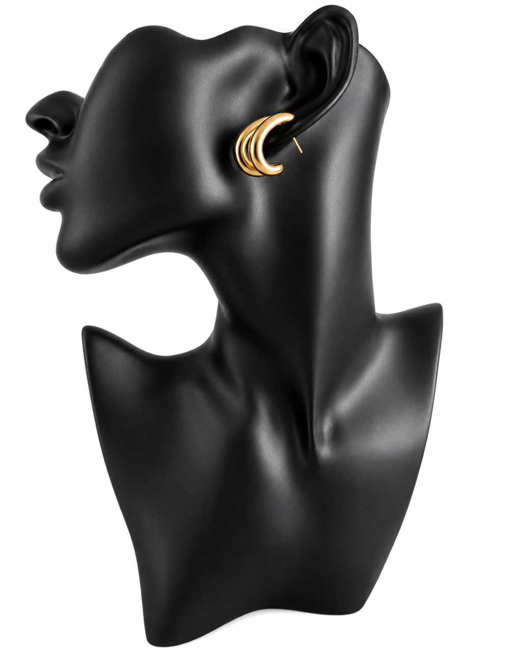 Boucles d'oreilles Maïa - demi-créoles