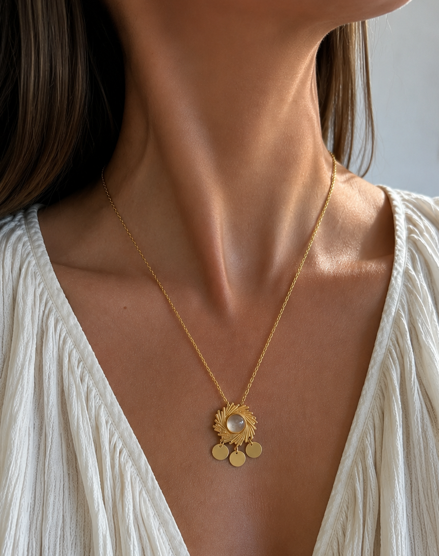Colliers Calista - pendentifs perles
