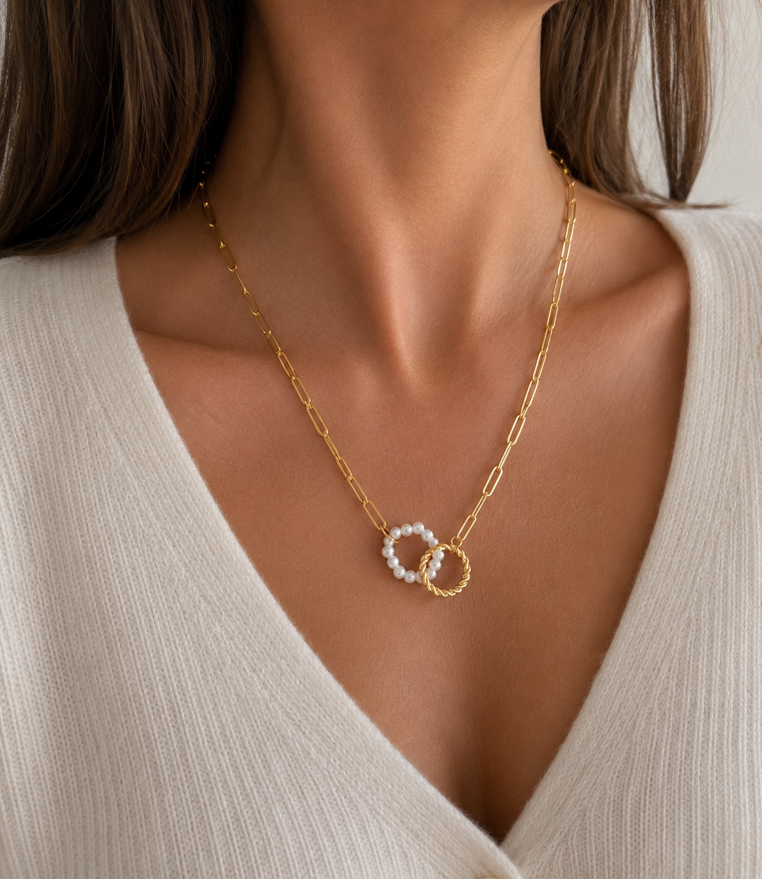 Collier Chiara - à cercles entrelacés