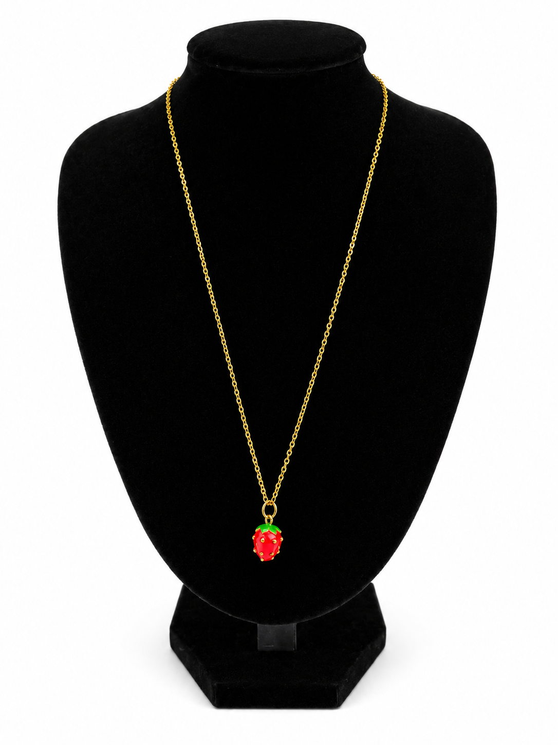 Collier Jana - pendentif fraise