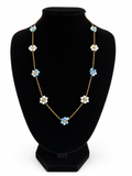 Collier Lila - fleurs en perles