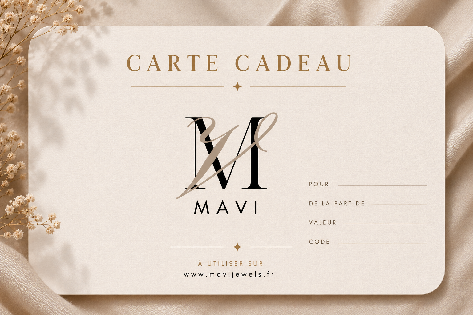 Carte cadeau MAVI