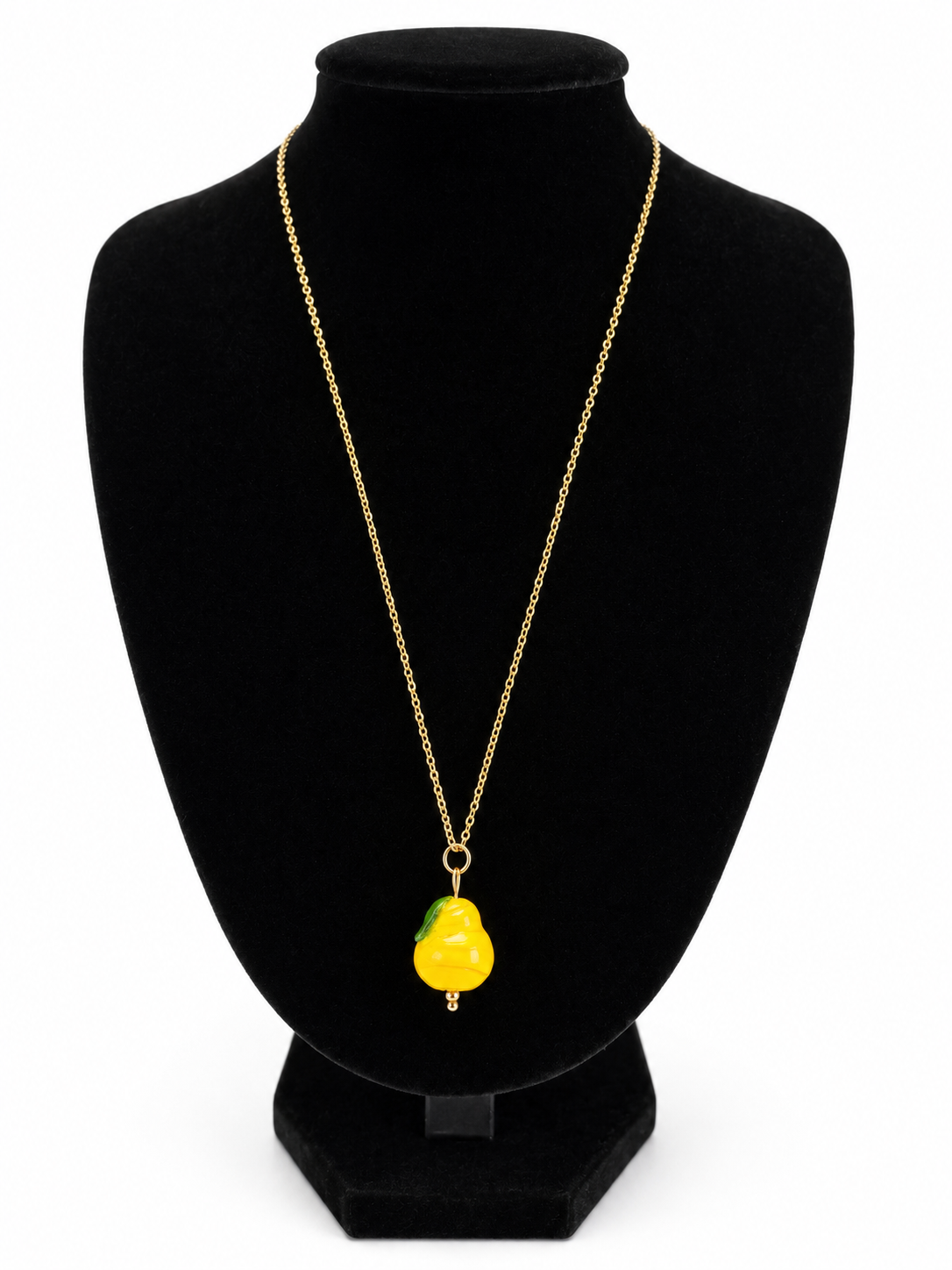Collier Sasha - pendentif citron