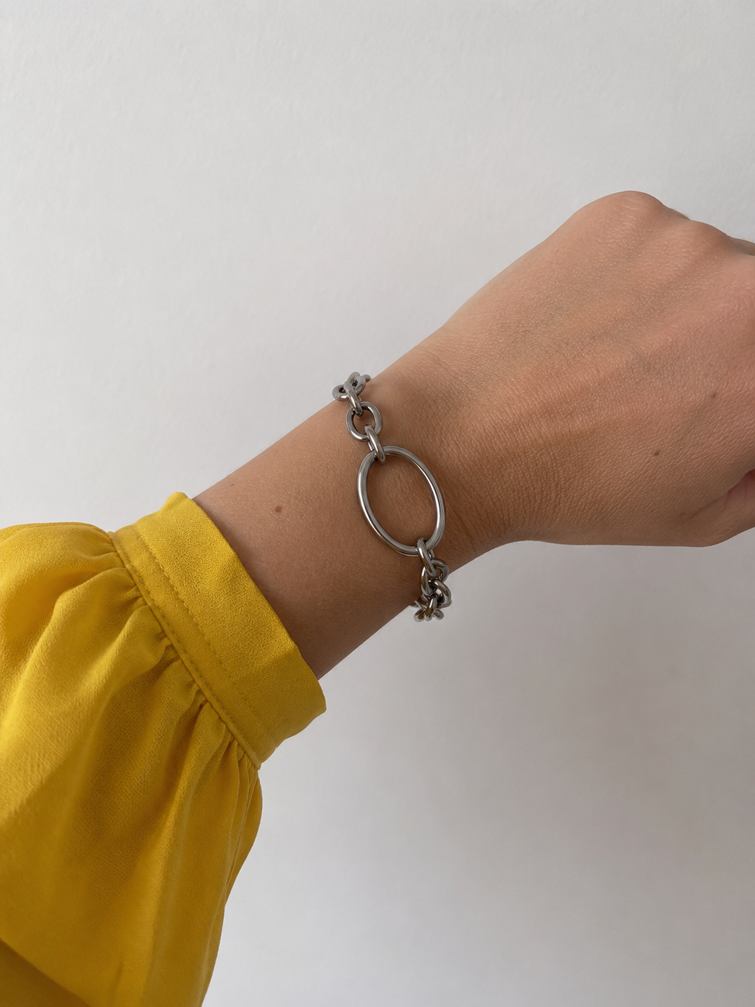 Bracelet Théa - argenté à maillons