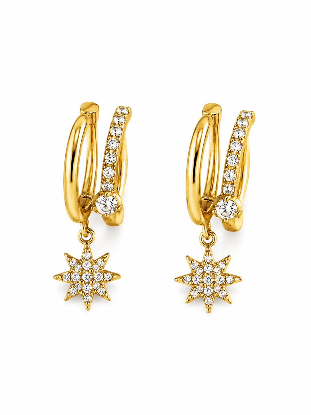 Boucles d’oreilles Clara – Doré, vue produit